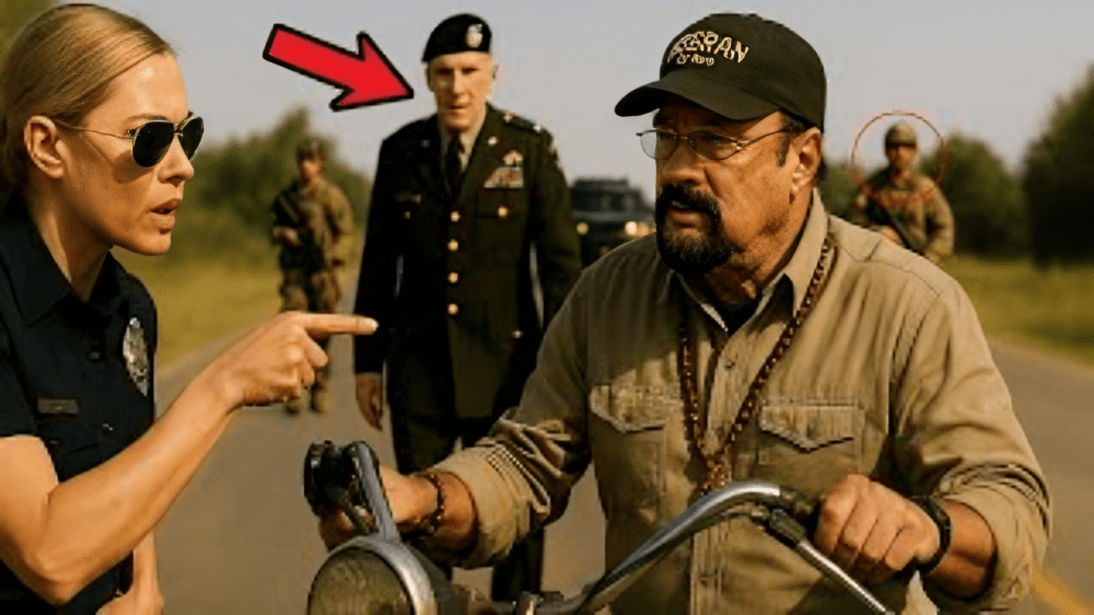 La policía detuvo a Steven Seagal en su bicicleta; no tenían idea de quién venía a buscarlo