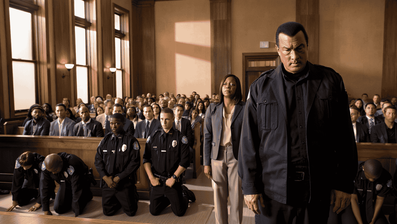 Mujer negra abofeteada en el tribunal: Seagal contraataca sin piedad