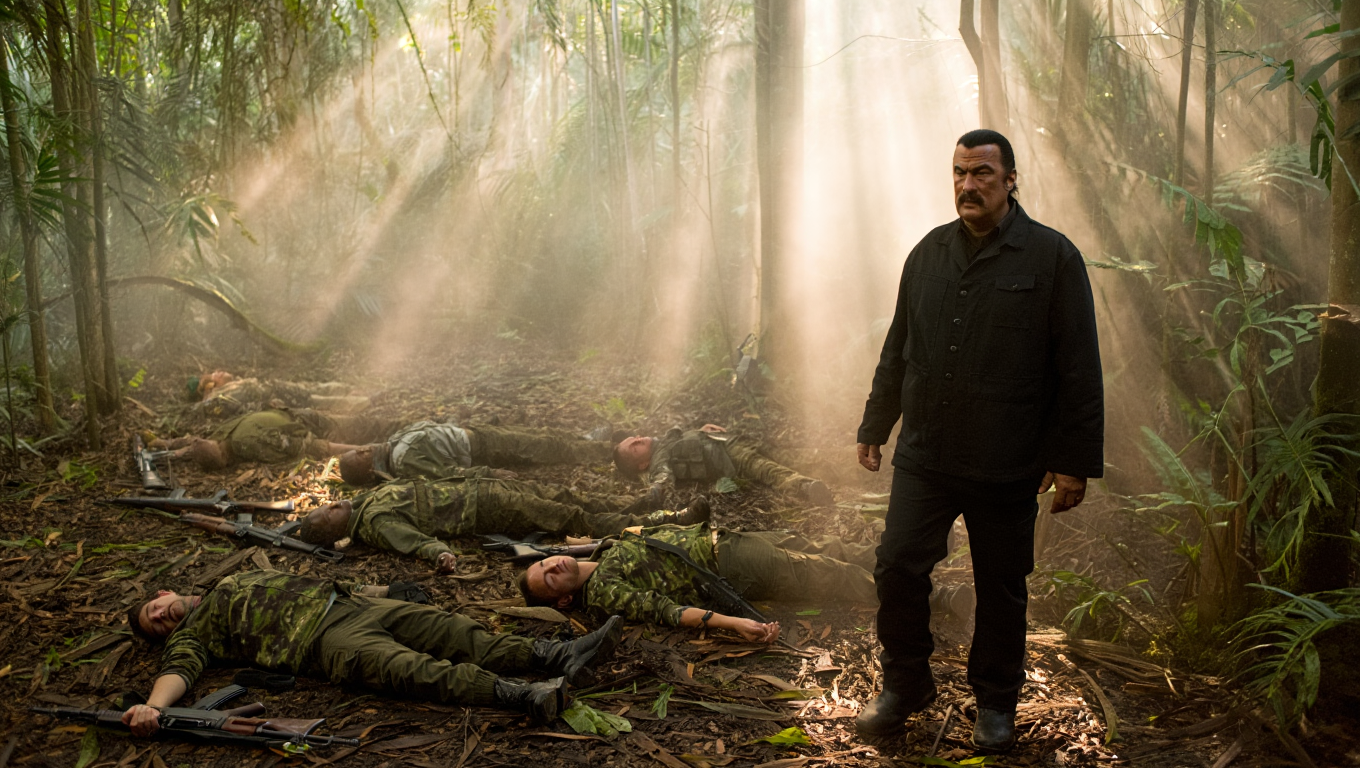 Un clan racista ataca a Steven Seagal y se arrepienten de haberse metido con el hombre equivocado