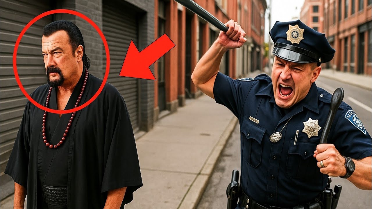 POLICÍA RACISTA GOLPEA A STEVEN SEAGAL CON UNA PORRA, LUEGO APRENDE LA LECCIÓN DE SU VIDA
