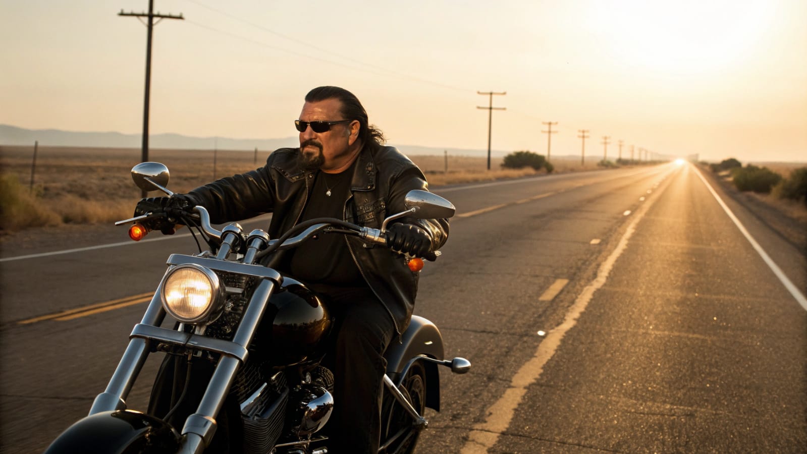 La policía detuvo a Steven Seagal en su bicicleta; no tenían idea de quién venía a buscarlo