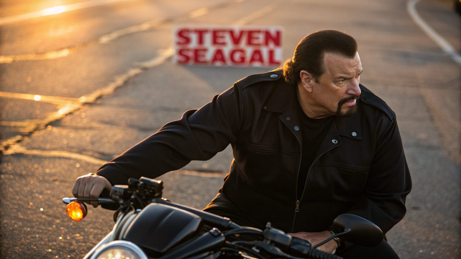 La policía detuvo a Steven Seagal en su bicicleta; no tenían idea de quién venía a buscarlo