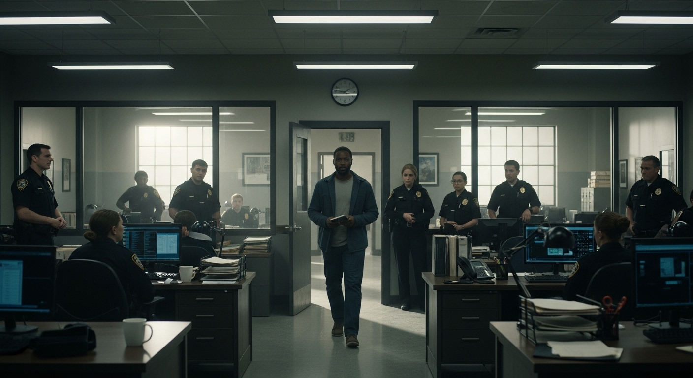 Policías Racistas Arrestan a un "Conserje" Negro por Error—Minutos Después, ¡FBI Irrumpe en la Comisaría! 