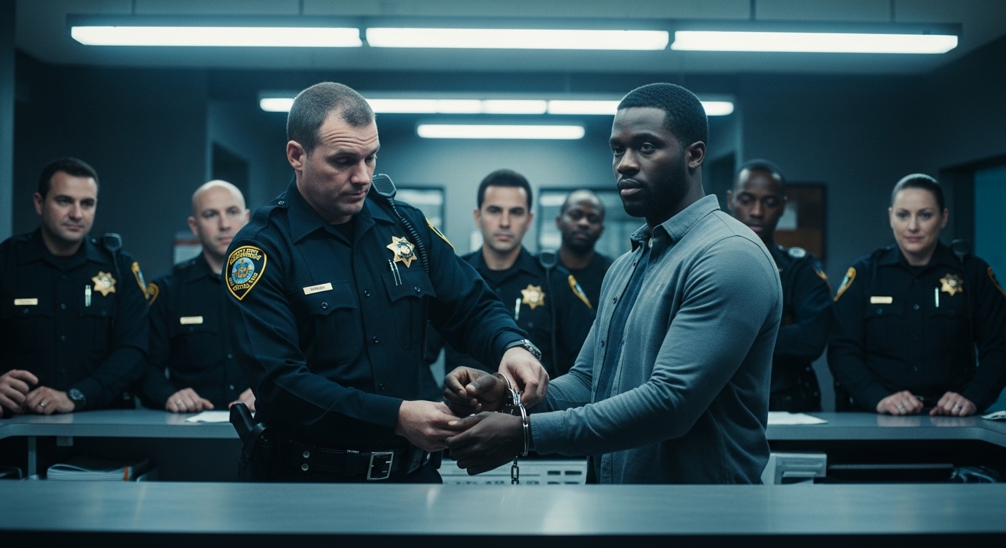 Policías Racistas Arrestan a un "Conserje" Negro por Error—Minutos Después, ¡FBI Irrumpe en la Comisaría! 